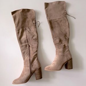 Knee High Taupe Boots Size 9 - New + Never Worn!
